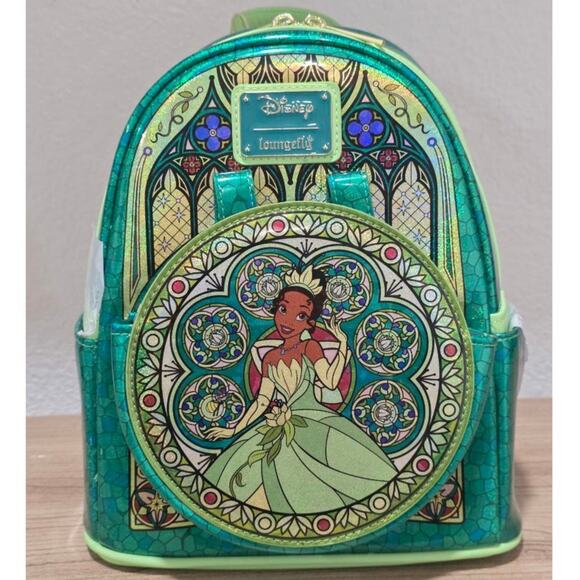 Loungefly Tiana Stained Glass Mini-Backpack NWT main image 10